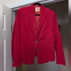 Crimson Red Hugo Boss Orange Collection Blazer Sleek Fit